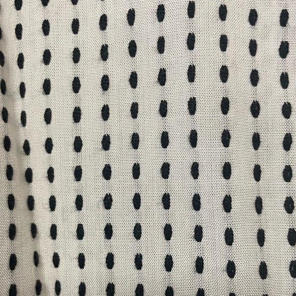 NWOT Loft Swiss Dot Button Down Blouse White/black Size S workwear - Picture 3 of 7